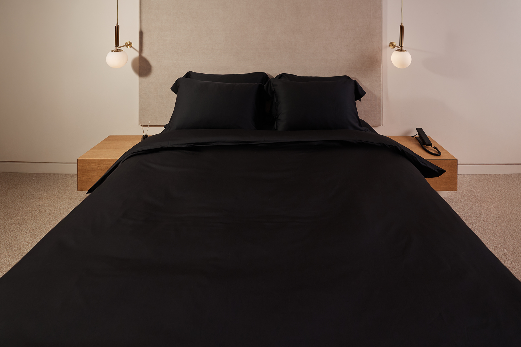 Постільна білизна bamboo BLACK бамбук чорний 5